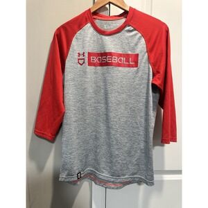 Under Armour 3/4 Sleeve Baseball Shirt Small